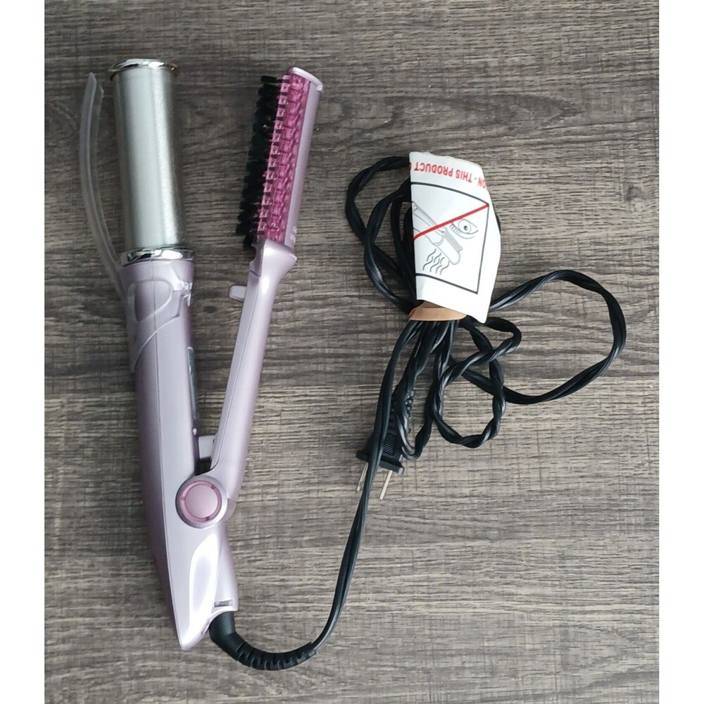 InStyler Rotating Curling Iron Straightening Brush. Light Purple.  1.25" Barrel